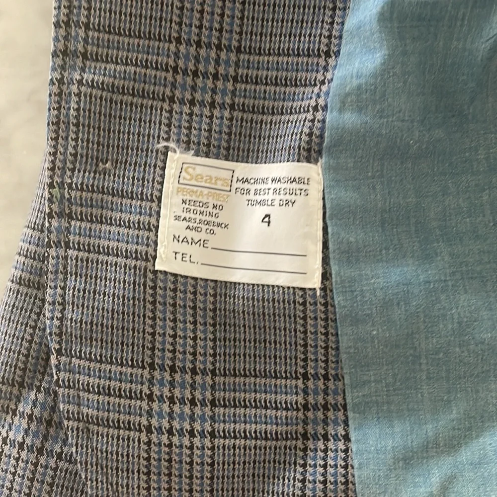 Vintage Sears 70s Boys Blazer, Size 4